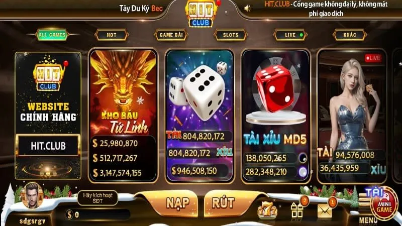 trò chơi hitclub