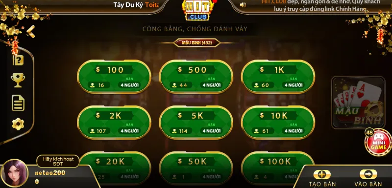 Mậu binh Hit Club